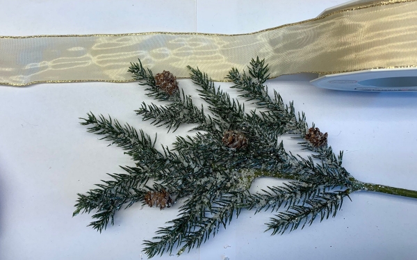 Taftband Manhattan creme-gold